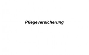 pflegeversicherung